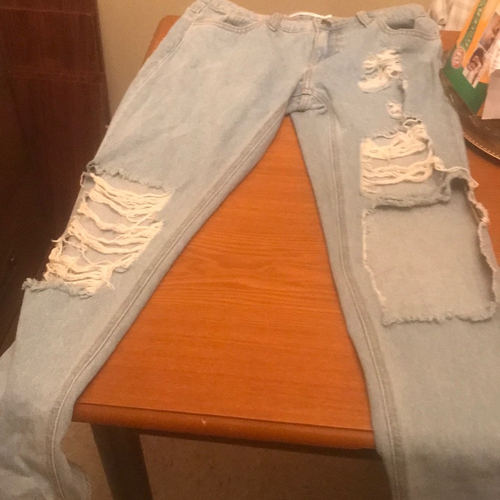 Cut up jeans